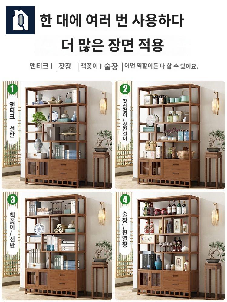 장식장 선반 책 도자기 양주 수석 진열장 - 상품 이미지