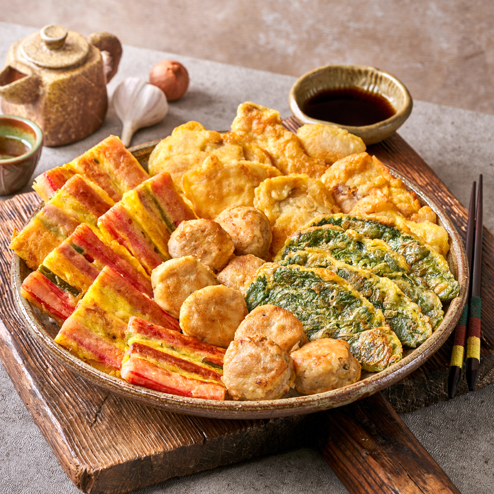 한정식 수제 모듬전 500g+500g 깻잎전 동그랑땡 동태전 꼬치전 모둠전 제사 명절 추석 - 상세 이미지 3