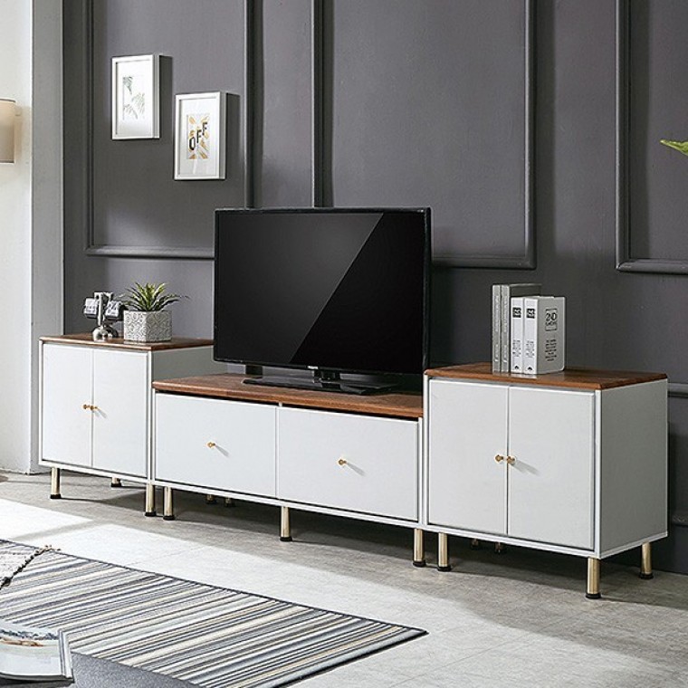 가구산책 1단2단 도어형 거실장세트 DN7549