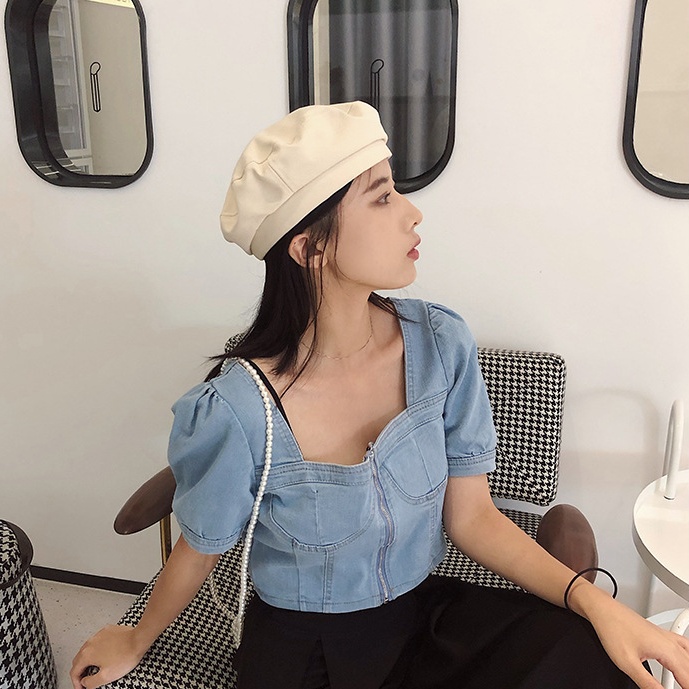 여성 헌팅캡 카페 커피숍 바리스타 단체 알바 예쁜 패션 모자 이미지 6