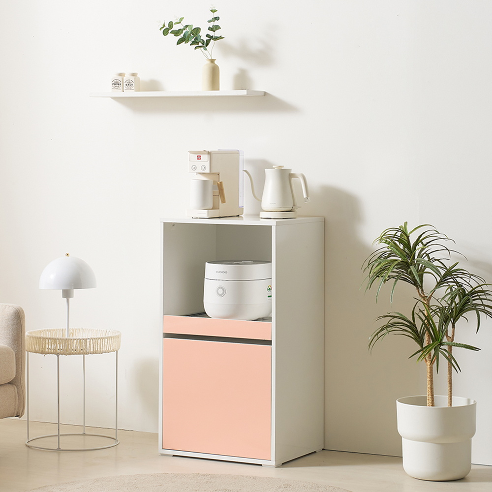 에어프라이어 밥솥 선반 밥통 주방 수납장 뉴모닝 렌지대