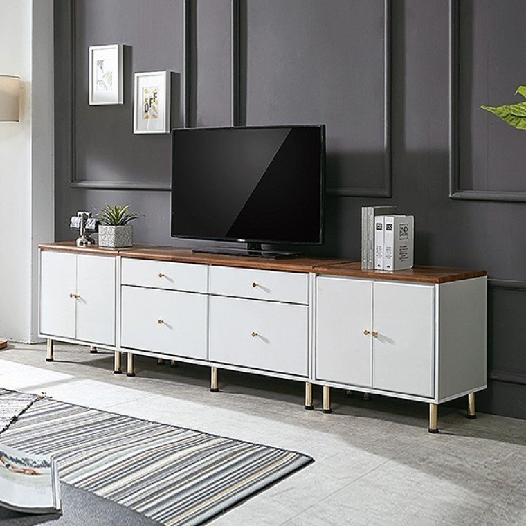 가구산책 2단 도어형 거실장세트 DN7555