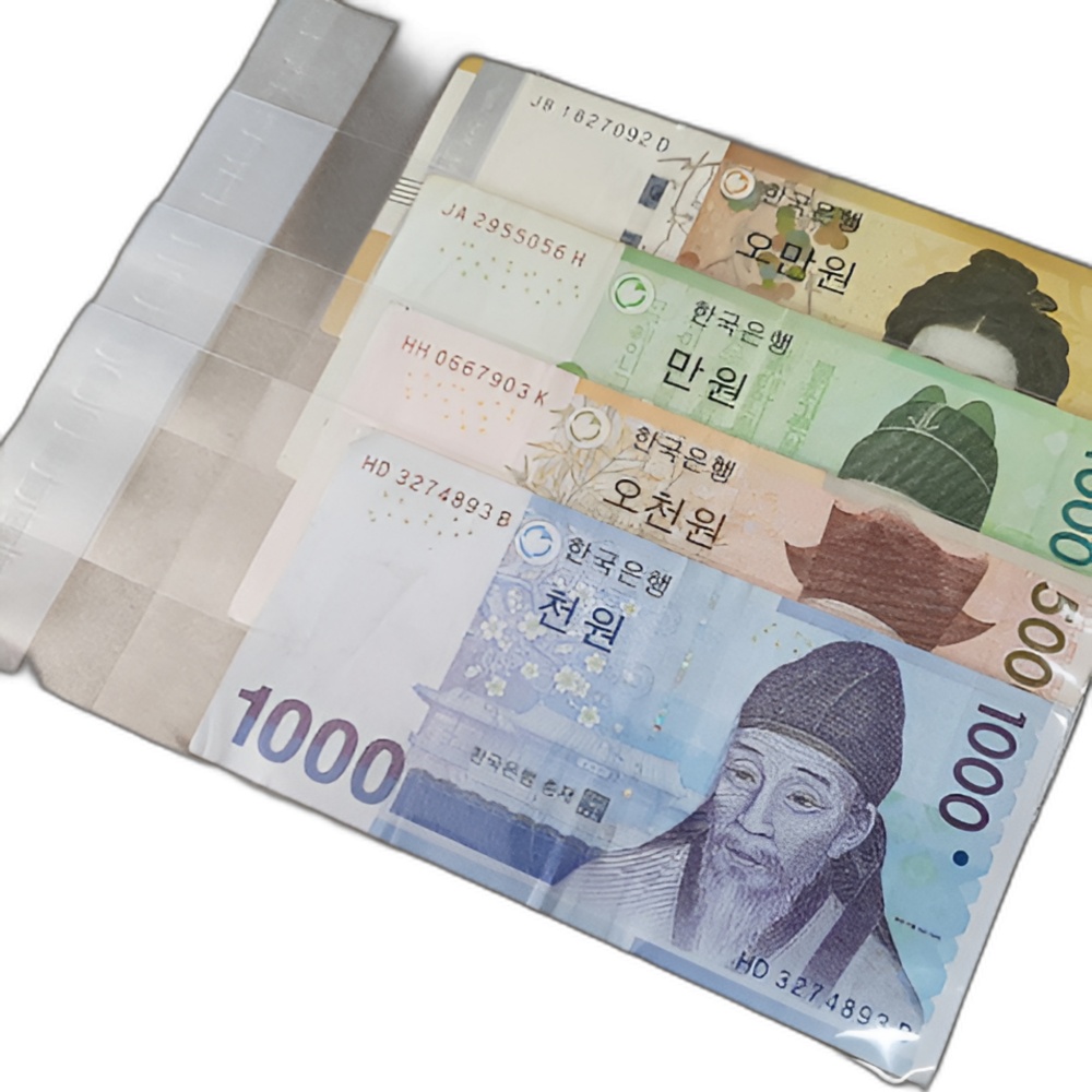 투명 OPP 용돈비닐 돈비닐 용돈봉투 현금비닐 돈필름 용돈이벤트 돈케이크 10p - 상품 이미지