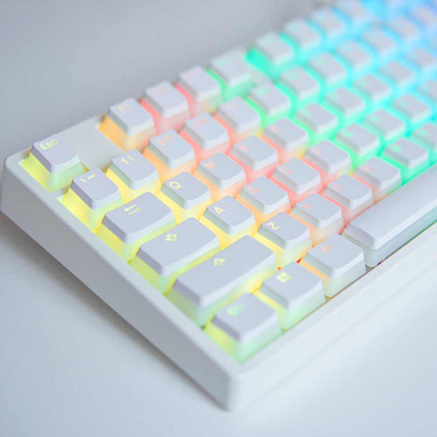 푸딩 키캡 OEM 화이트 커스텀 PBT 키캡