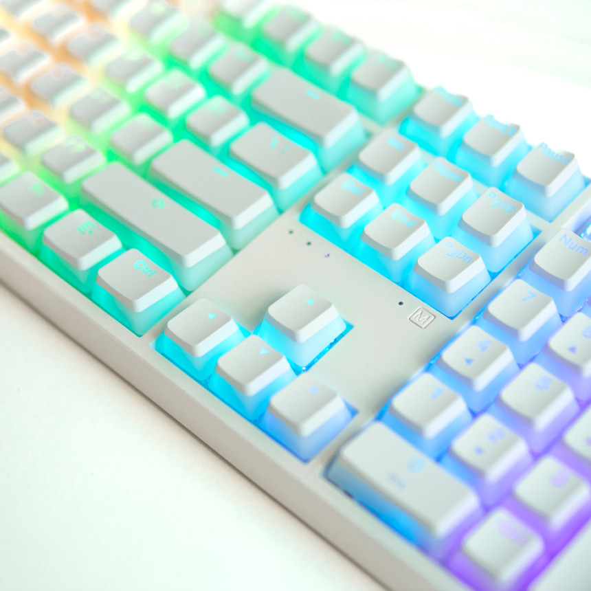 푸딩 키캡 OEM 화이트 커스텀 PBT 키캡