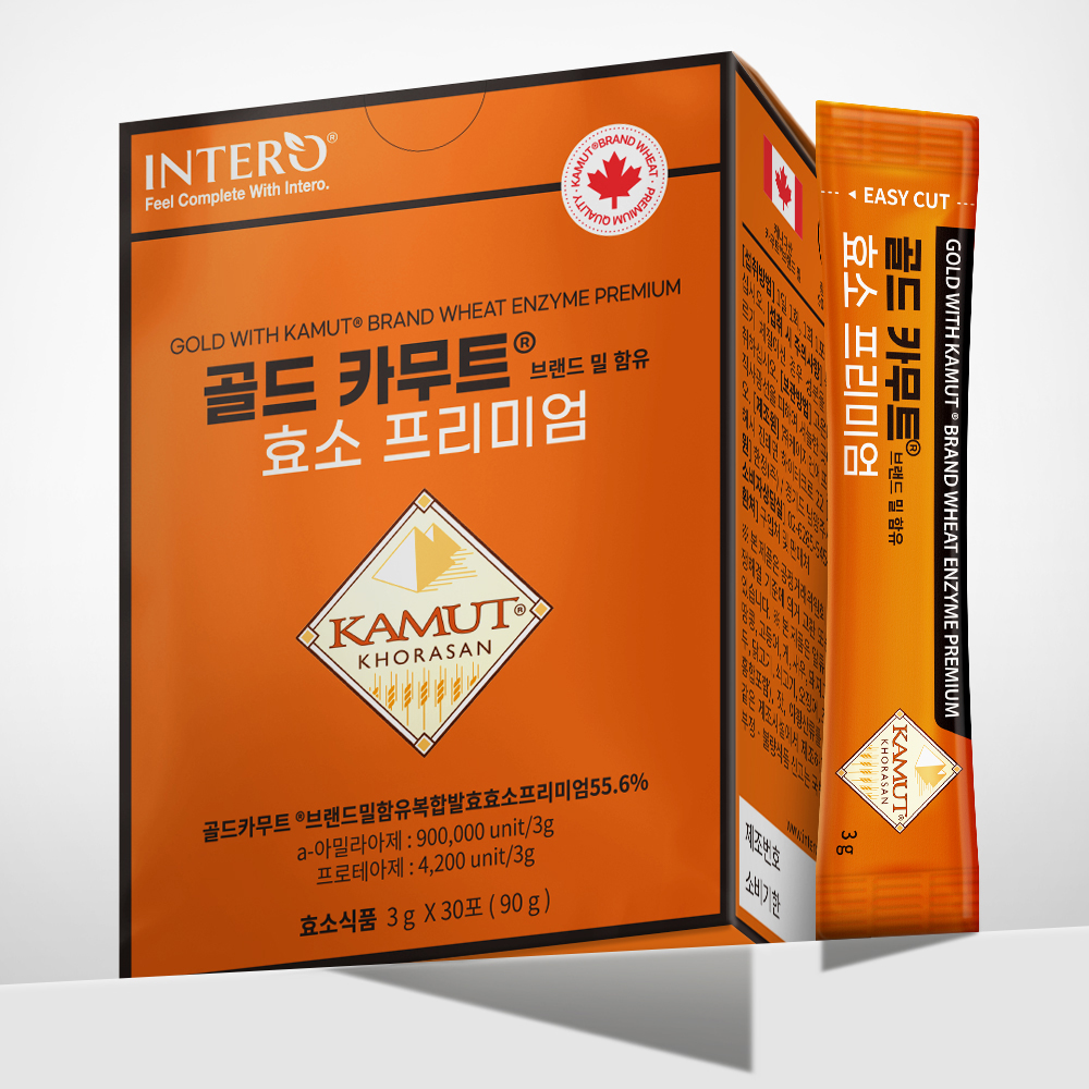 인테로 골드 카무트 효소 프리미엄 30포, 3개 - 상세 이미지 2