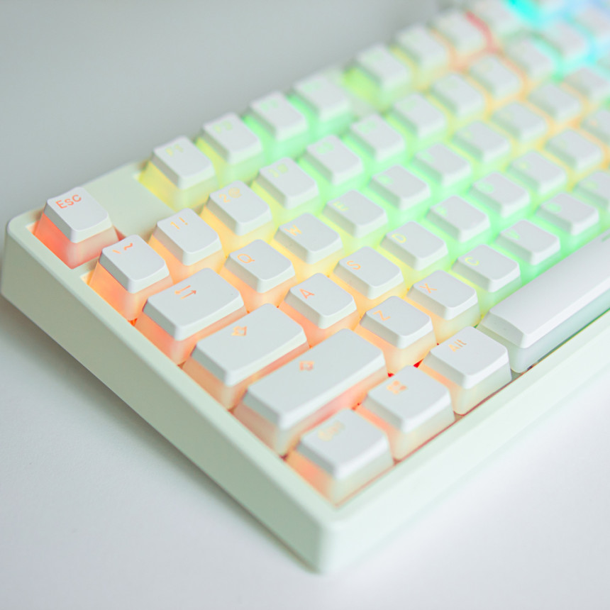 푸딩 키캡 OEM 화이트 커스텀 PBT 키캡