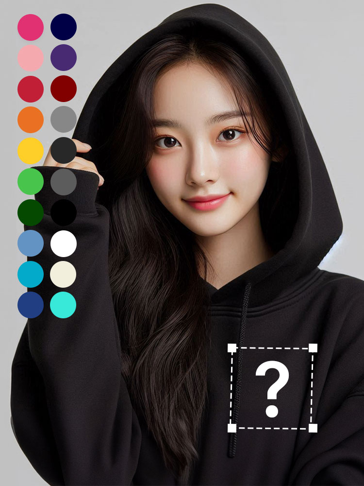 [기본인쇄포함] 후드 티셔츠 주문 제작 소량 단체티 커스텀 프린팅 인쇄 기모 - 상품 이미지