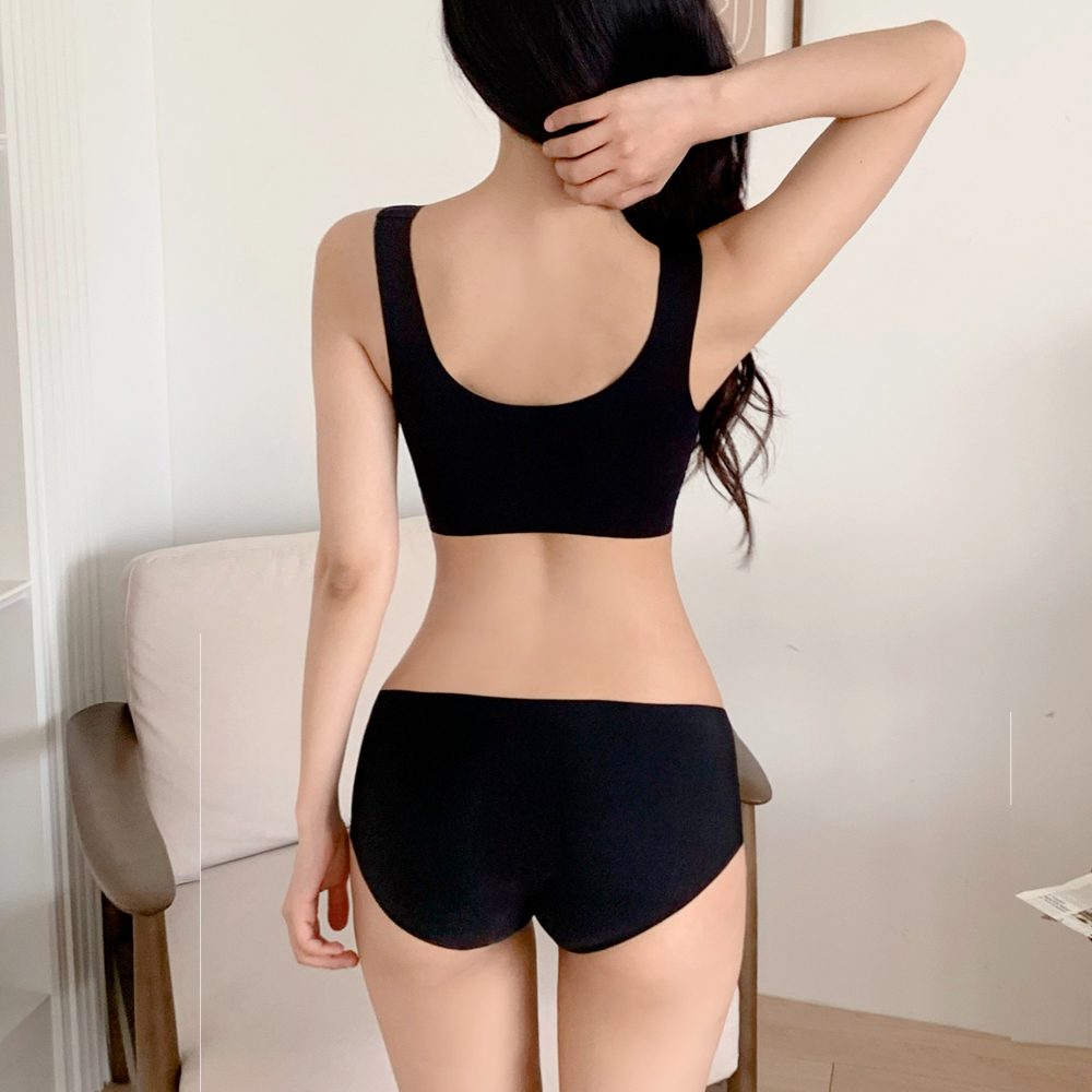여성팬티 천연 대나무섬유 모달 심리스 빅사이즈 누디 노라인 맥시 항균 질염예방 이미지 3