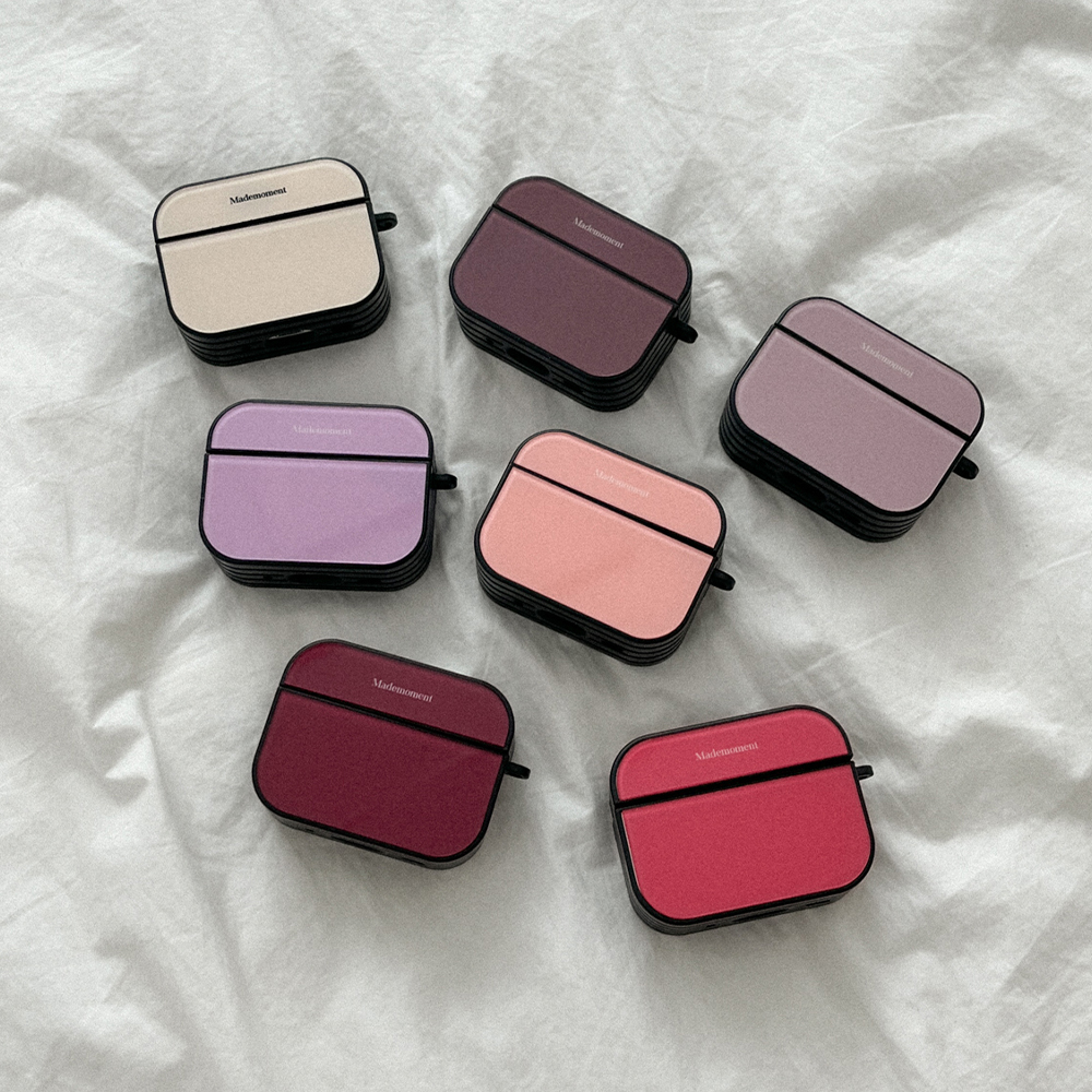 F/W 모던 무지 에어팟 프로 케이스 하드 범퍼 헤이즐넛브라운