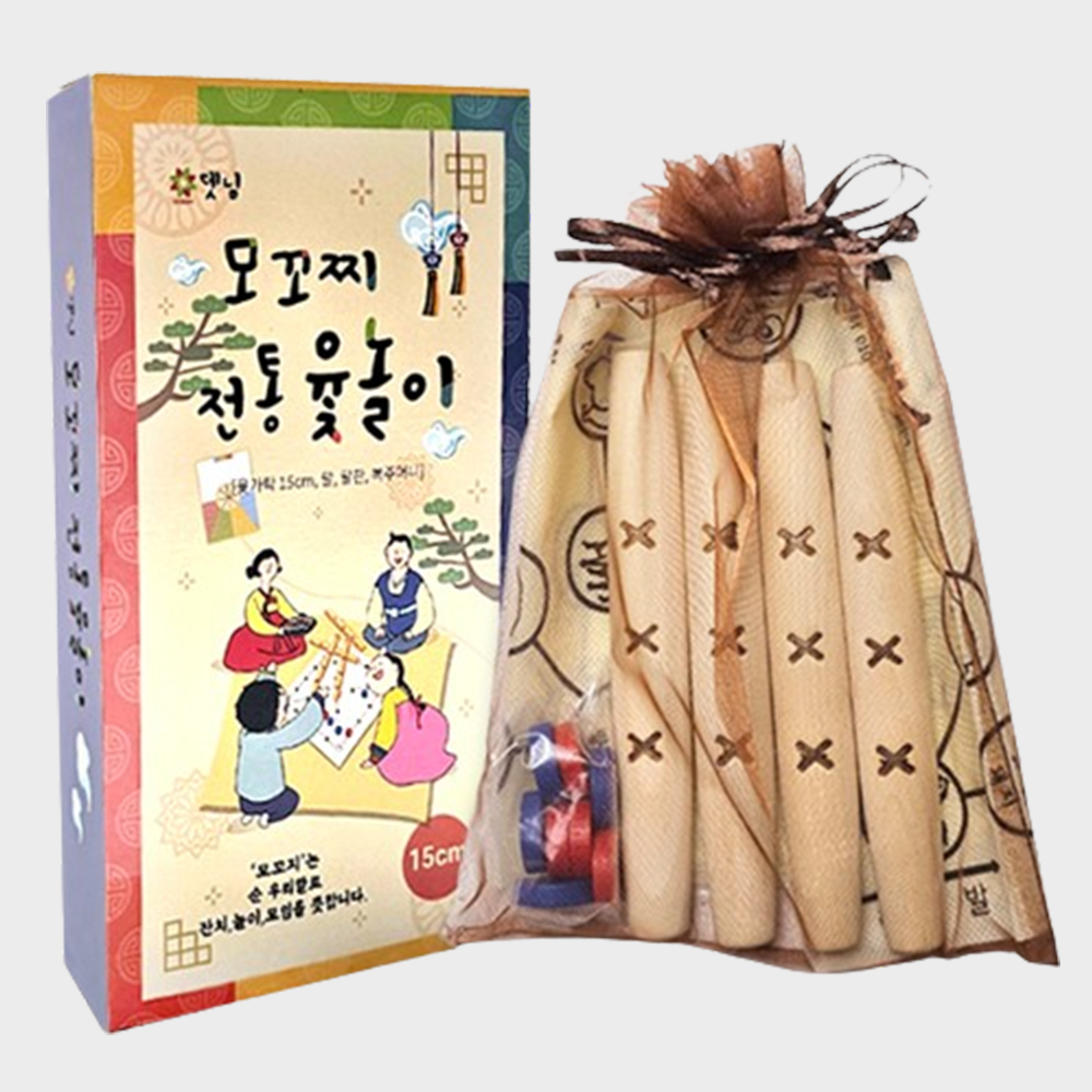 15cm 윷놀이 세트 윷 민속 놀이 용품 전통 판 단체 게임 휴대용 보드 명절 설 추석 - 상품 이미지