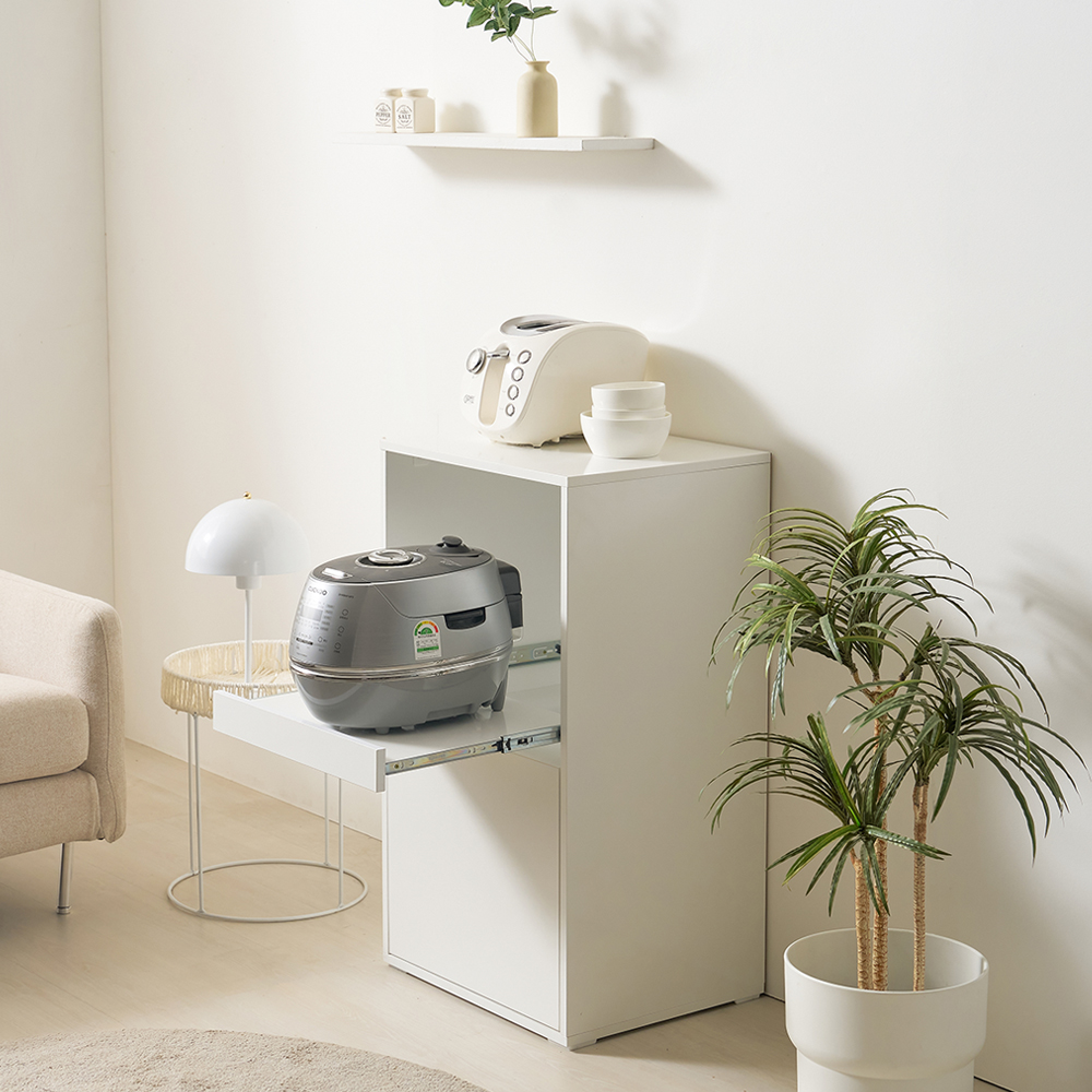 에어프라이어 밥솥 선반 밥통 주방 수납장 뉴모닝 렌지대