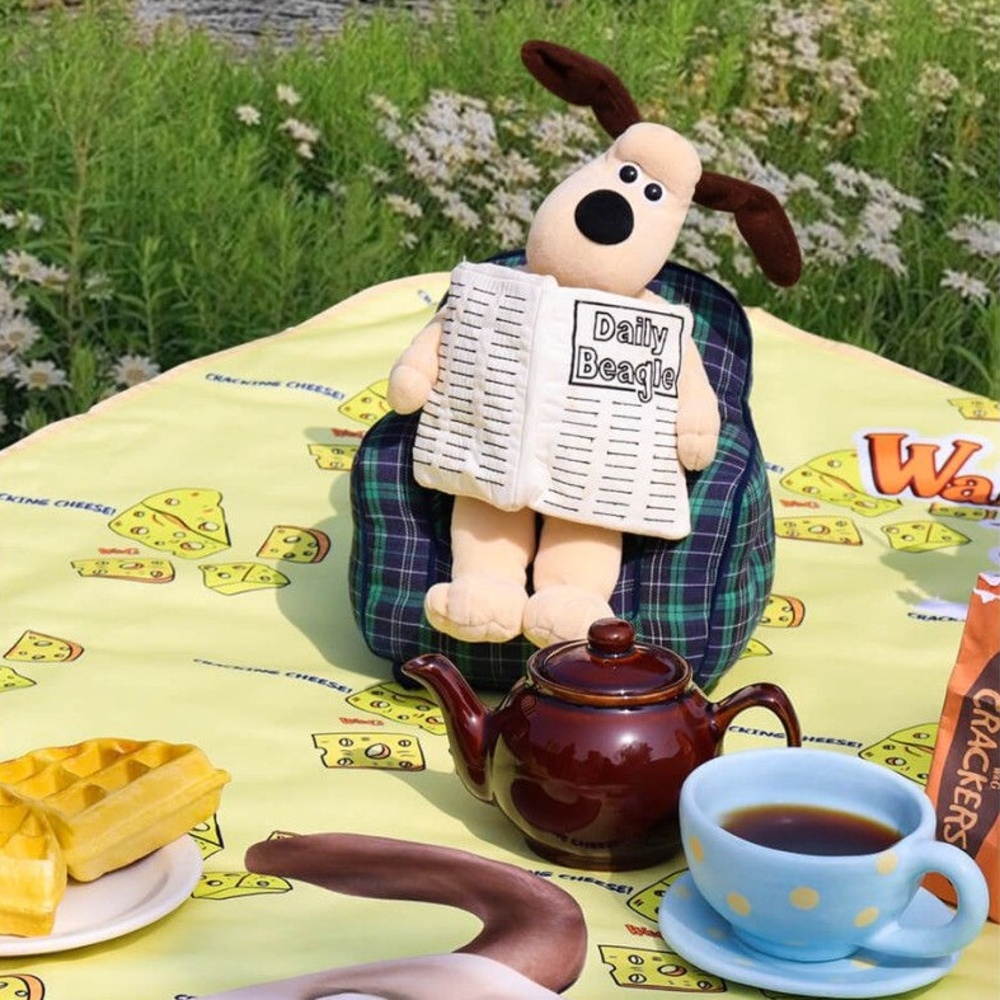 월레스와그로밋 피크닉 매트 돗자리 휴대용 2인용 한강 감성 크래킹치즈 미니 소형