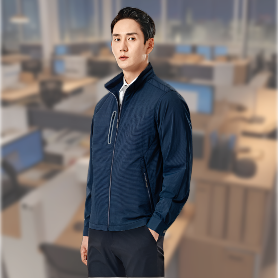 티뷰크TB-1212 웰딩 스트레치 자켓 냉감 작업복 점퍼 회사 단체유니폼 워크웨어 네이비 - 메인 이미지