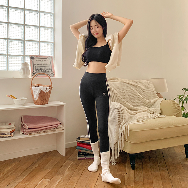 크라시앙 2cm 에어 브라탑 모달 면 노와이어 운동 헬스 필라테스 요가 브라 단품 이미지 6