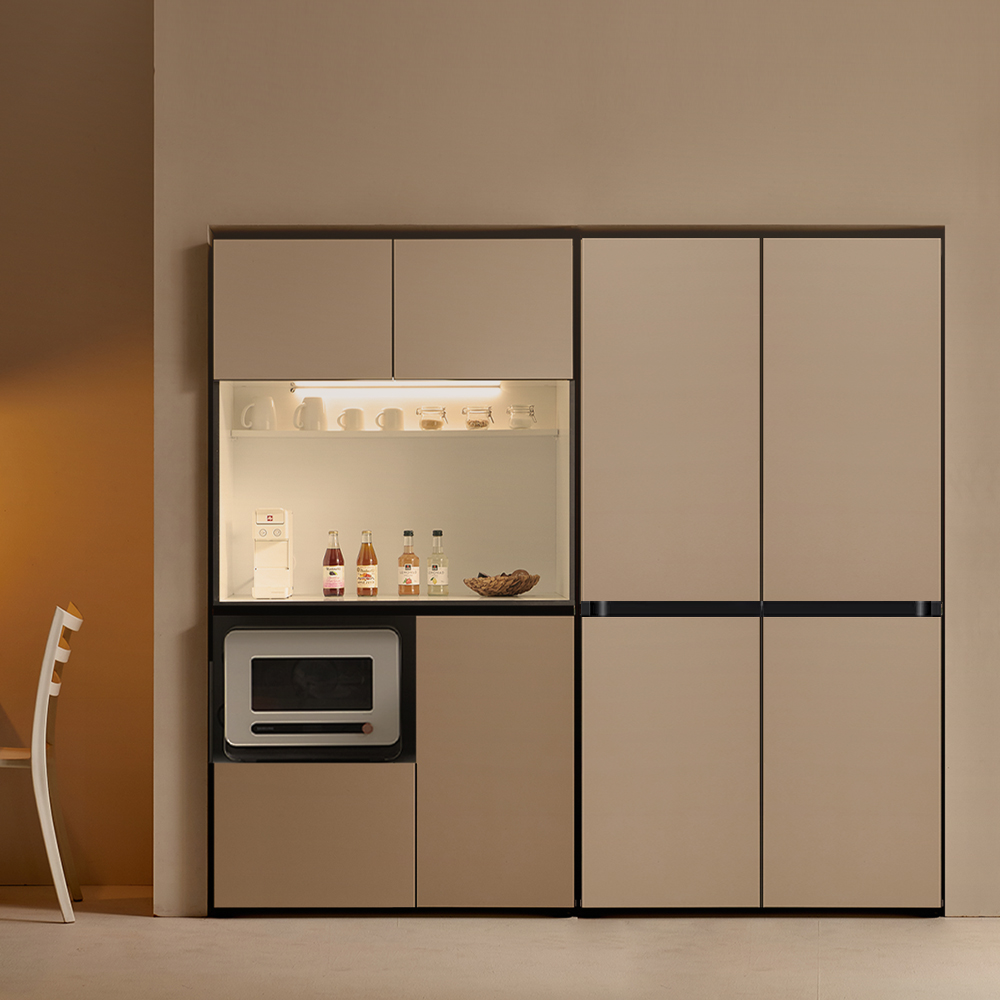 홈카페장 1000(990) 오픈형 1853 냉장고장 오브제 냉장고 주방 홈카페 수납장 홈바