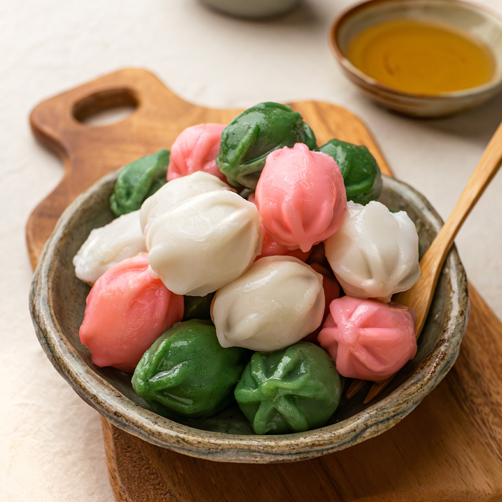 말랑하고 쫀득한 삼색 꿀떡 1kg : 아침빛바다
