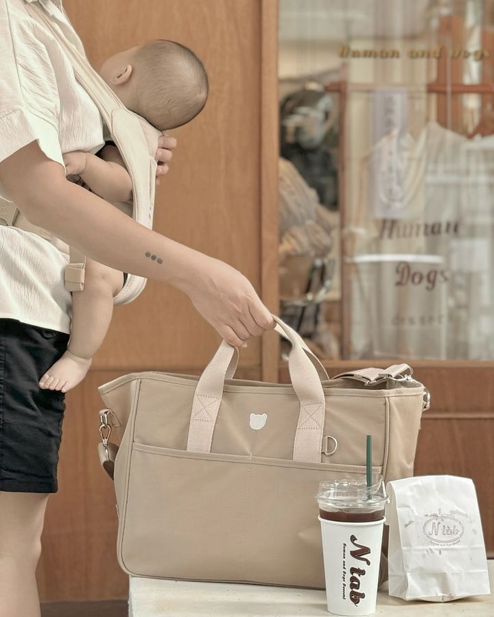 코코헬렌 KOKOBear 기저귀가방 토트백 방수원단 나일론