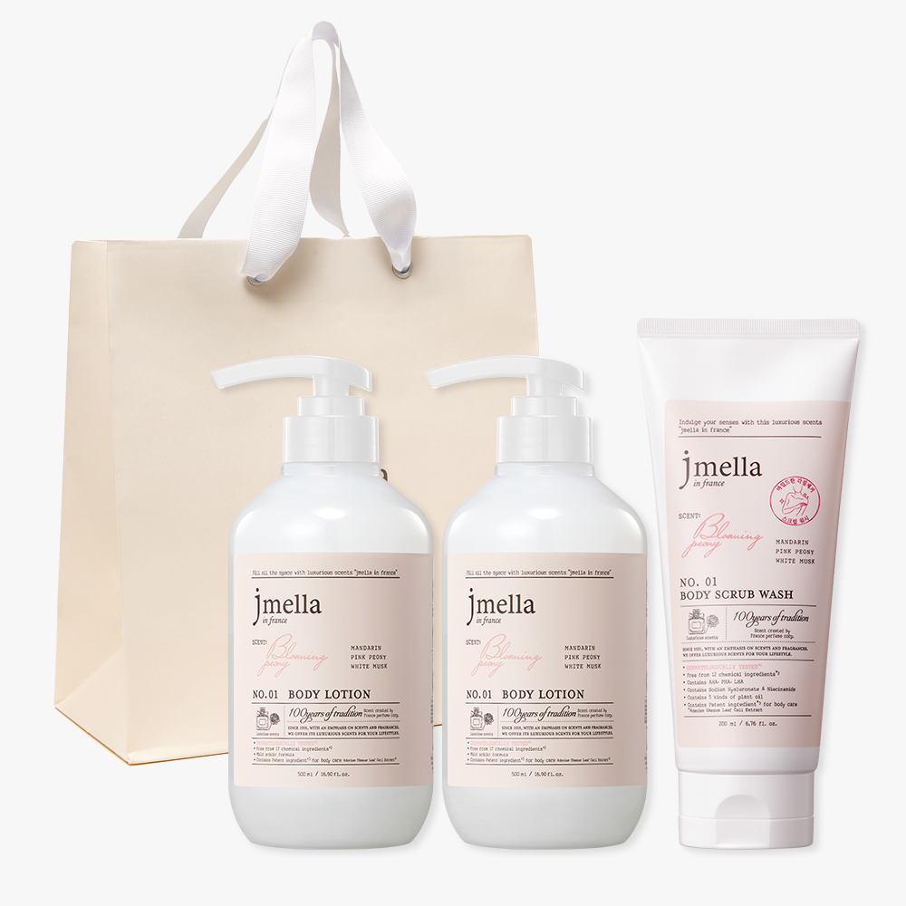 제이멜라 바디 꿀케어 3종 세트 (워시 500ml + 로션 500ml + 스크럽 워시 200ml) - 상품 이미지