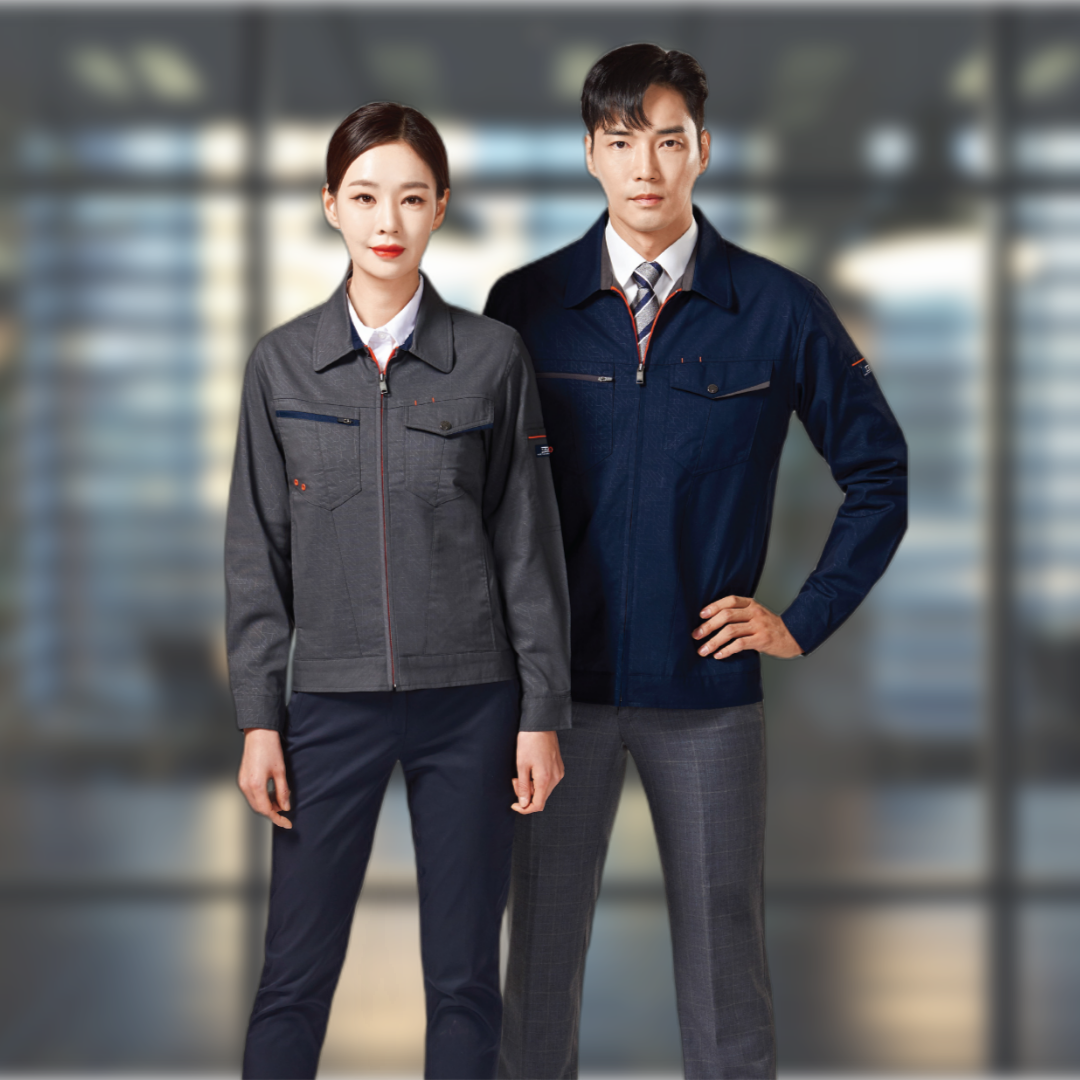 티뷰크 TB-354 355 춘추 작업복 자켓 회사 근무복 단체 히팅 엠보 TR 점퍼 - 메인 이미지