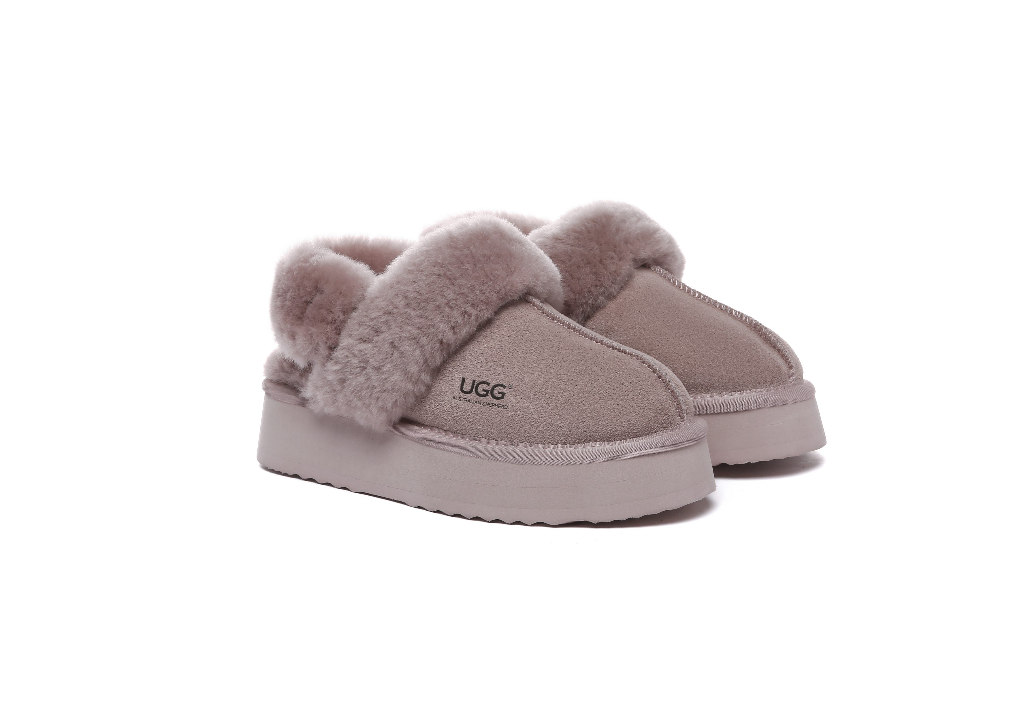 호주 에버어그 펀케트 무사 플랫폼 밴딩 여성 슬리퍼 체스넛 블랙 핑크 AS2077