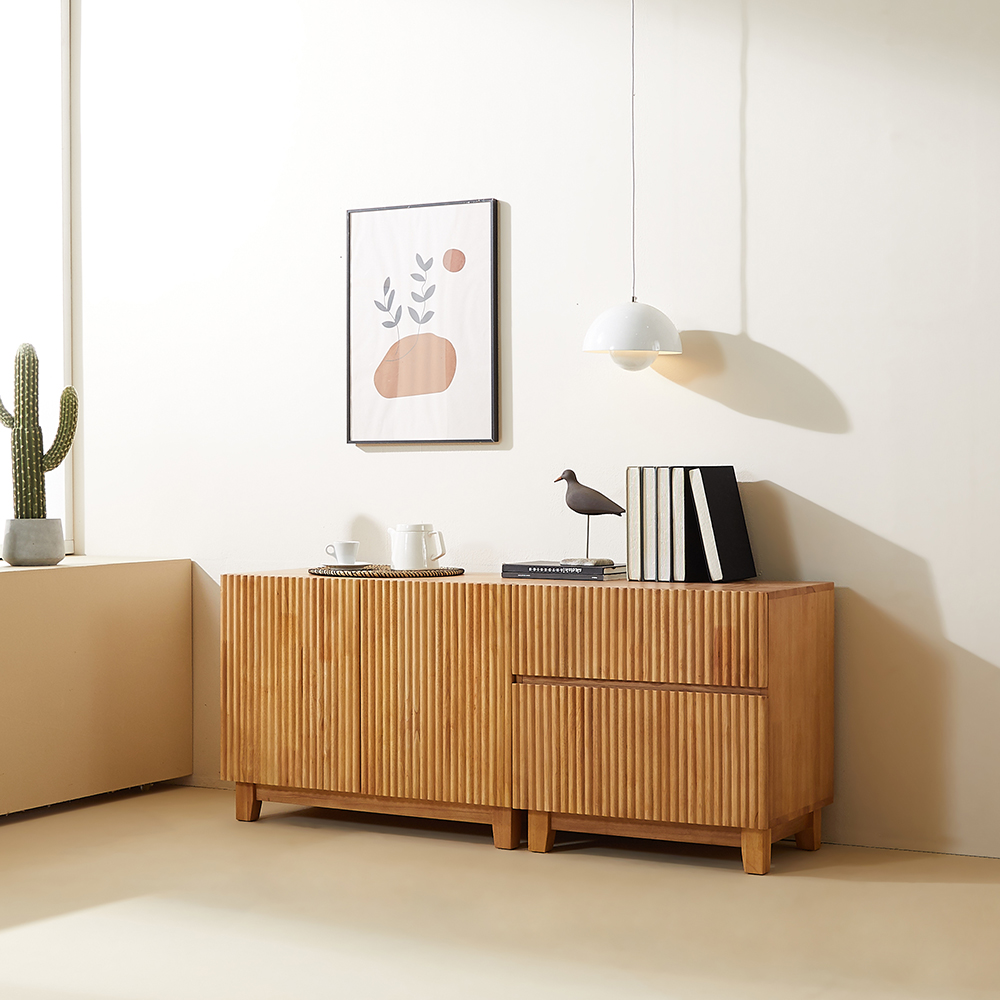 [무료배송] 모노 템바보드 원목 높은 TV 거실장 1400 티비다이