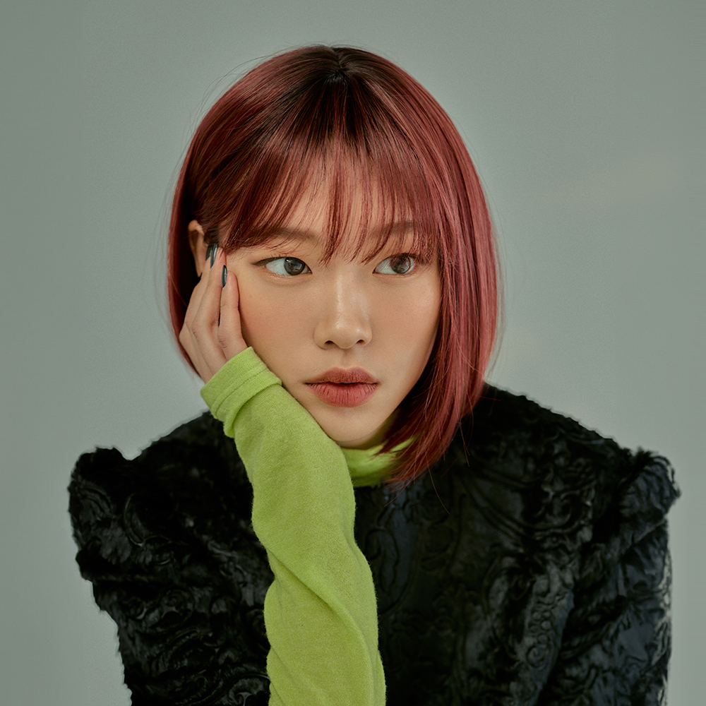 살롱컬러 금발 빨간색 통가발 내추럴 C컬단발 소냐 : 핑크에이지