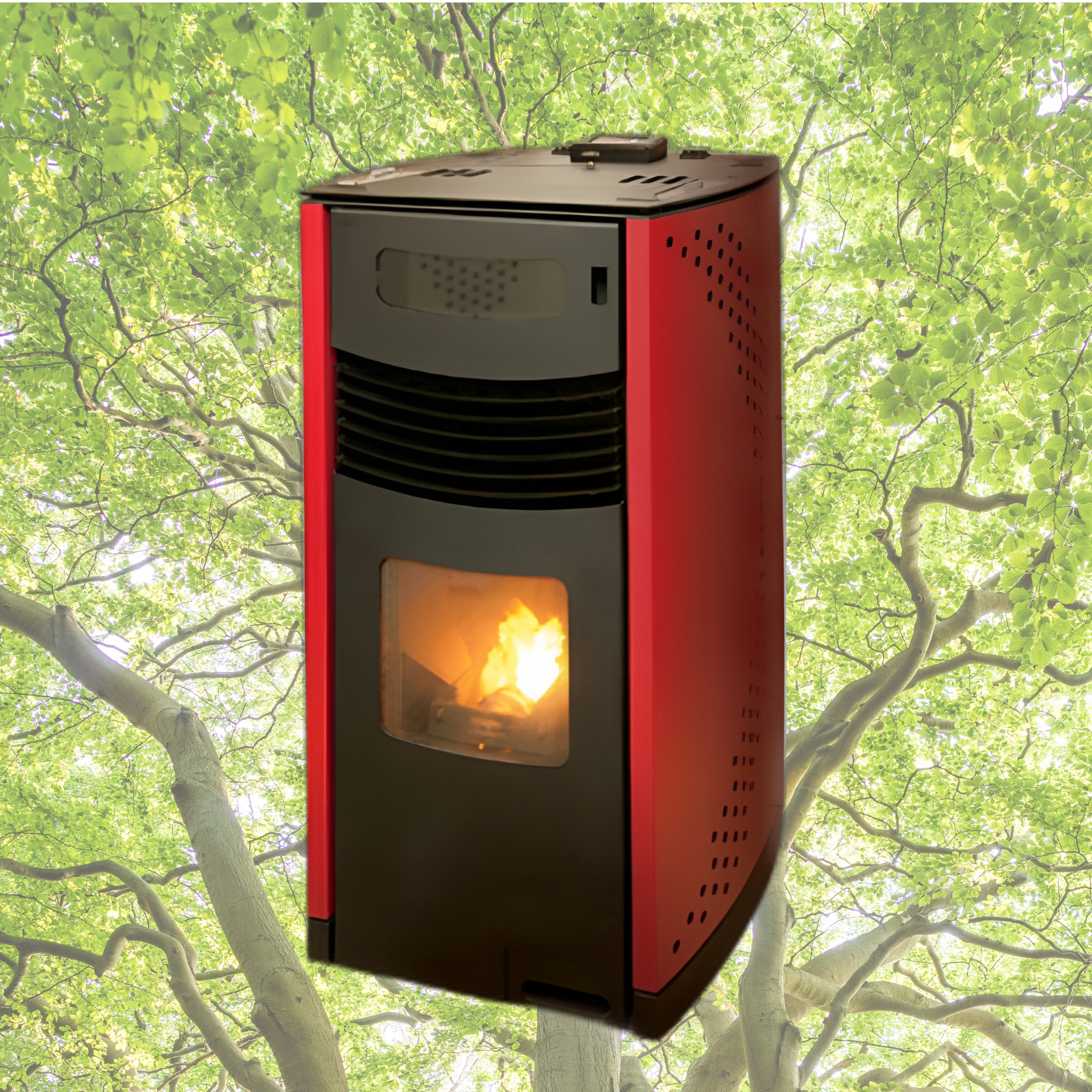 태림에너지 실내 펠렛 트렌디 벽 난로 화목 50평형