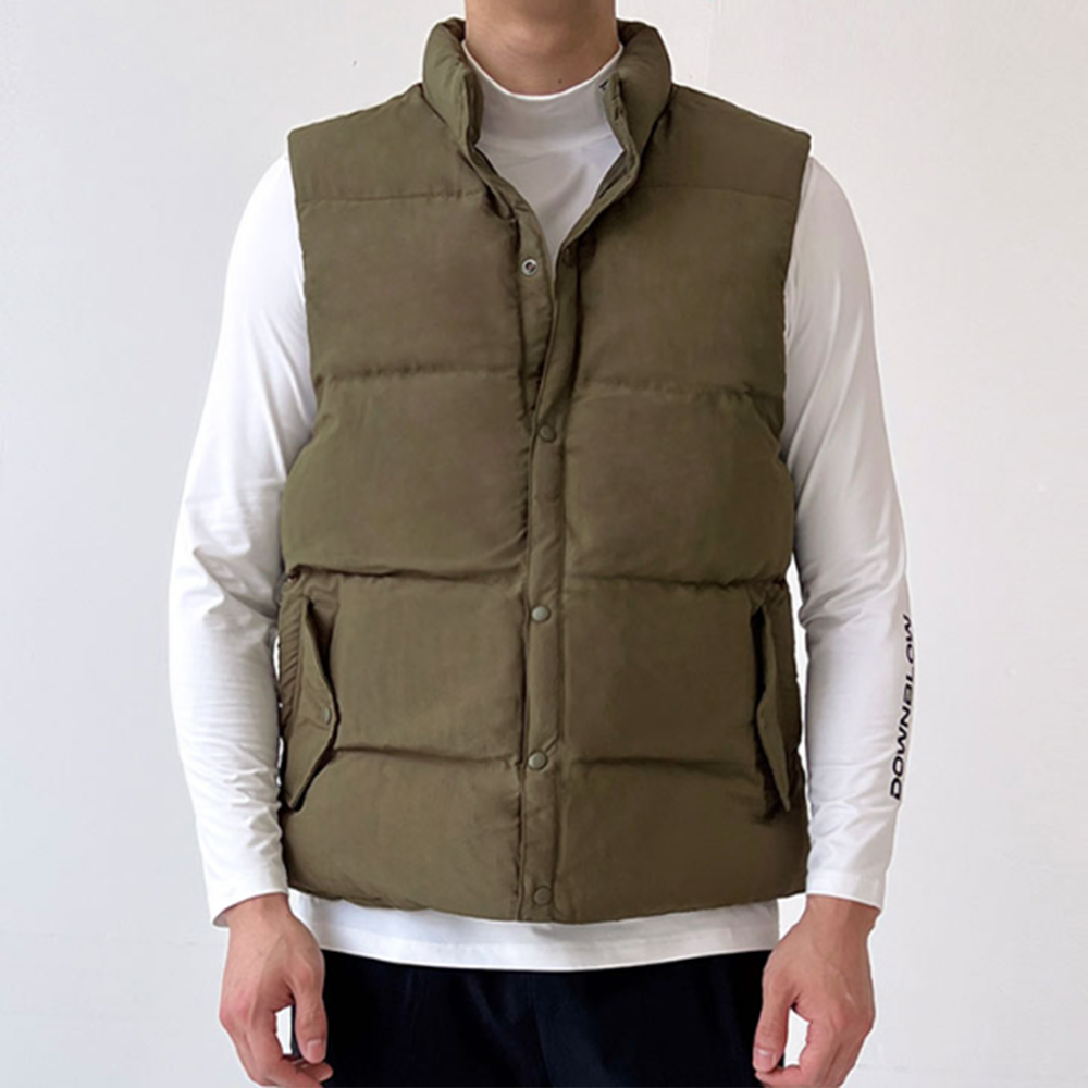 M-2XL 패딩 조끼 남자 가벼운 봄 가을 겨울 간절기 이너 남성 베스트 중년 빅사이즈 - 상품 이미지