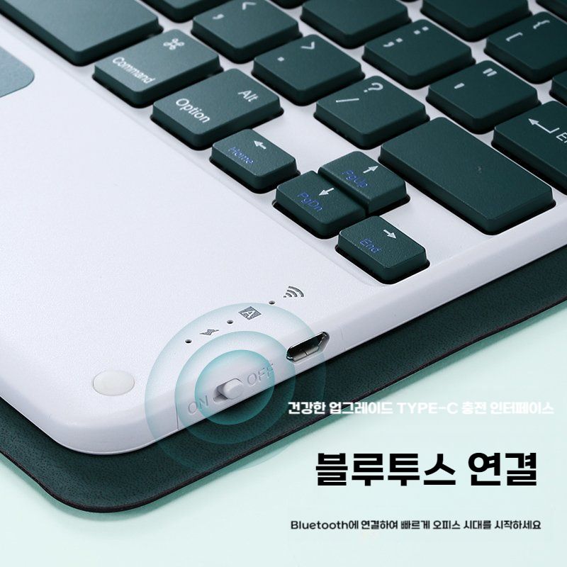 레드미패드 프로 블루투스 키보드 보호 케이스 터치패널 마우스 터치 모델 그린 레드미 패드 프로(12.1인치) 이미지 7