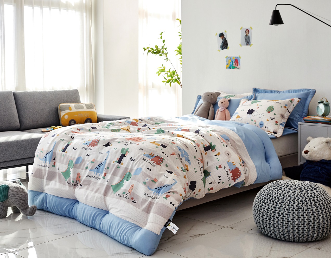 공룡 이불 모달 어린이 키즈 차렵 겨울
