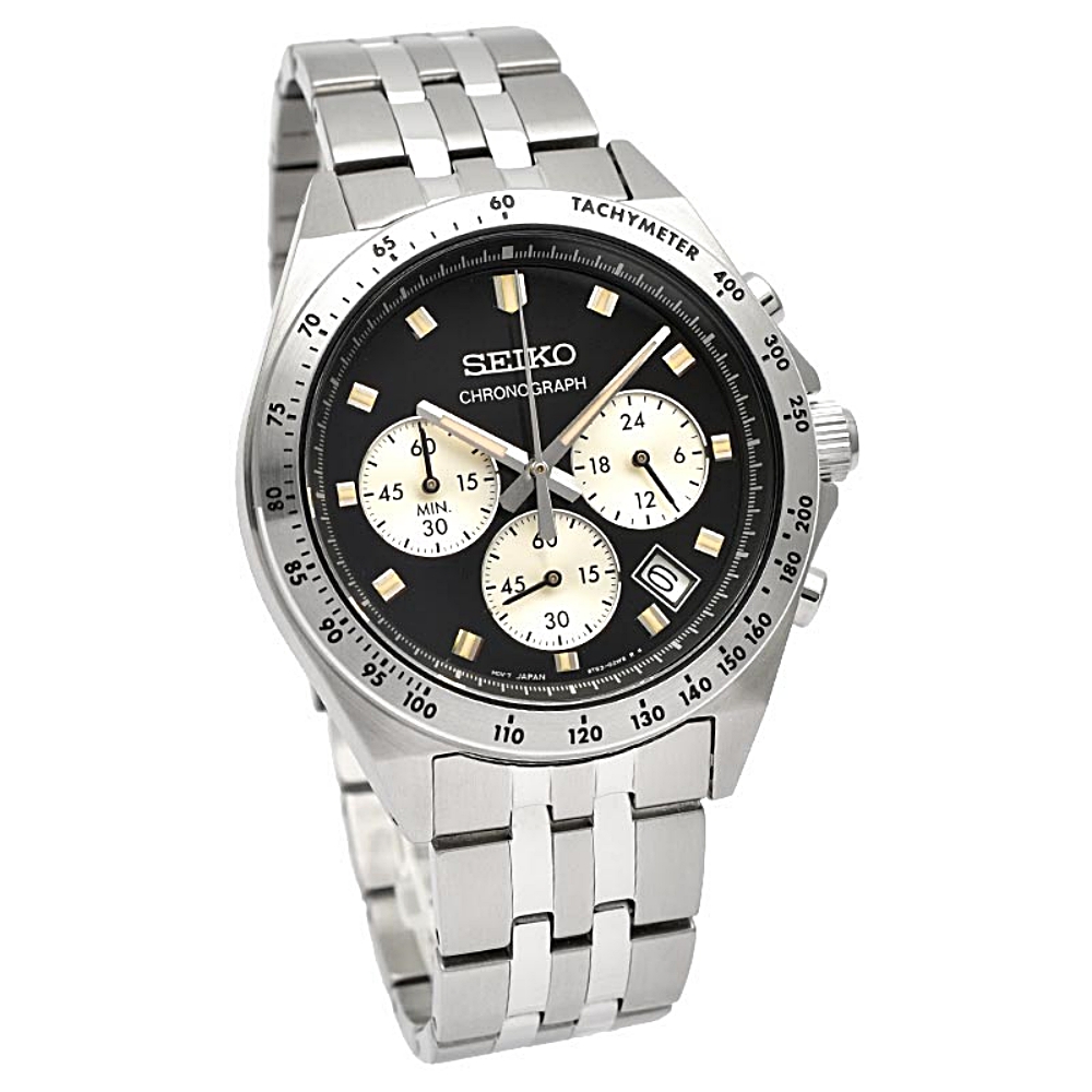 세이코 SEIKO 크로노그래프 빈티지 남자 손목 레이싱 시계 SBTR047 검판 - 상세 이미지 3