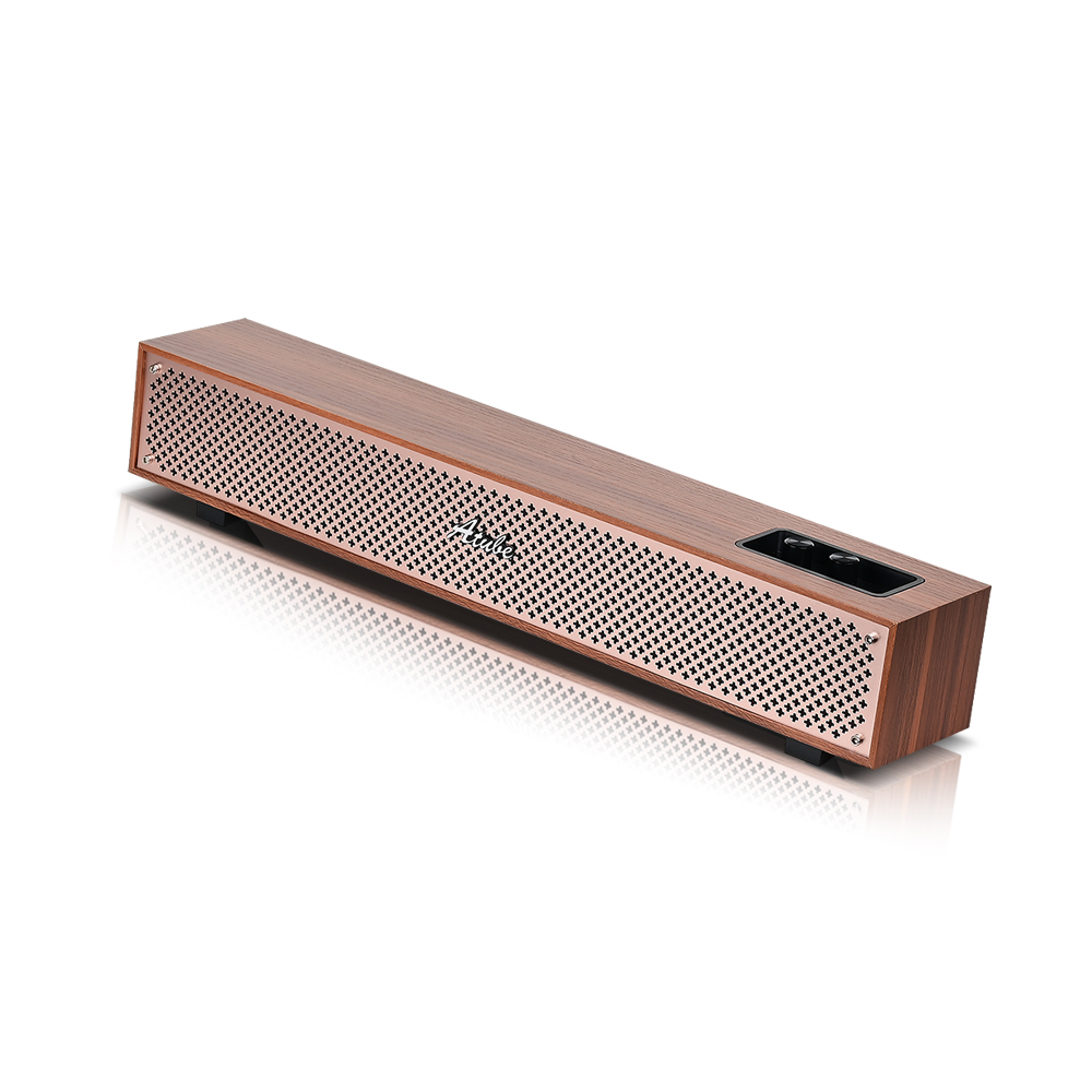 에이튜브 A200U 사운드바 스피커 PC 컴퓨터 USB 스피커 우드 - 상품 이미지