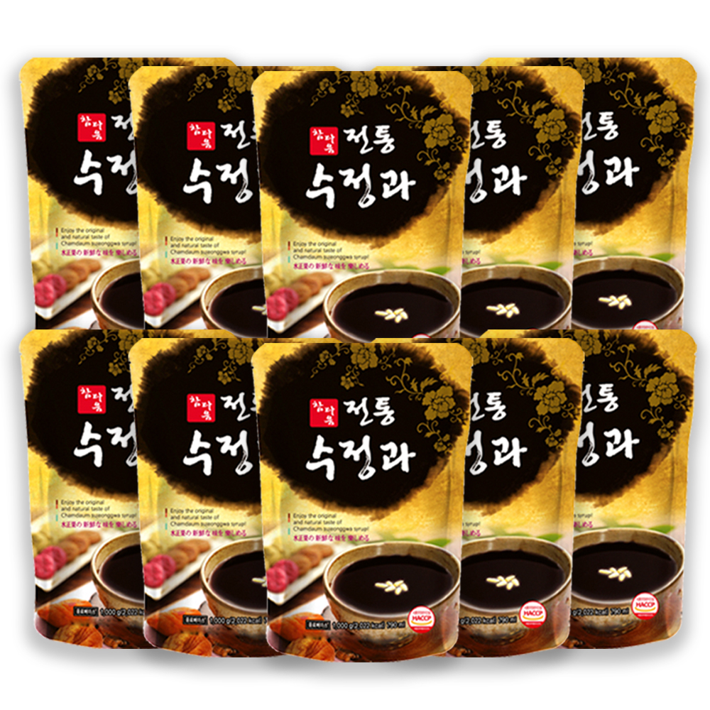 참다음 전통음료 베이스 농축액 수정과 음료 베이스 790ml 1박스(10개입) - 상품 이미지