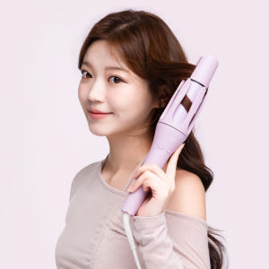 오아 오토 고데기 자동 회전 봉고데기 웨이브 아이롱 롤링 고대기 퍼플 개봉기 | 실사용 후기 - 상품 이미지 2