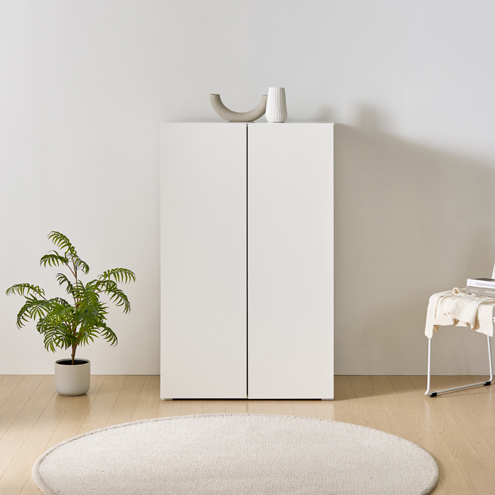 [와이드형] 조아 수납장 모듈 다용도 거실 베란다 (더 높은/일반형 800), 3단, 화이트