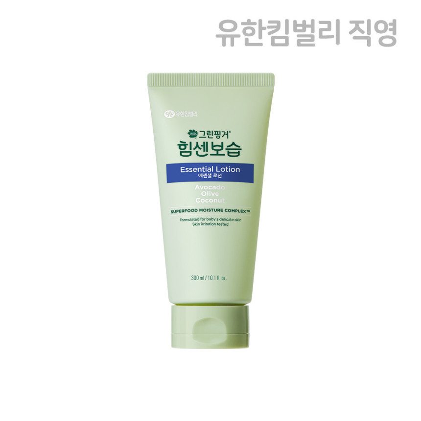 NEW 그린핑거 힘센보습 에센셜 로션 오렌지그린티향 300ml X 1EA / 신생아, 유아, 어린이, 키즈 온가족용 스킨케어, 신생아