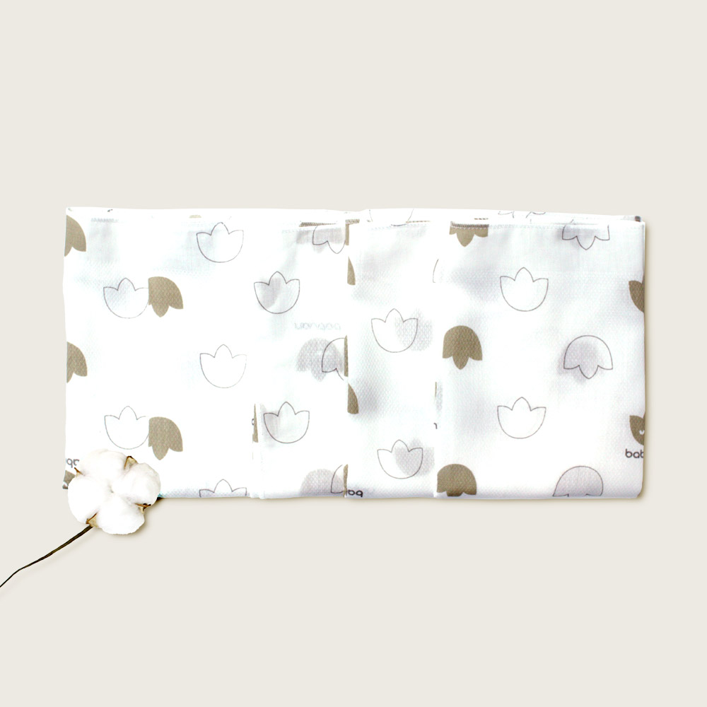 베이비앙 국내산 무형광 오가닉 따숨이 엠보손수건 10장