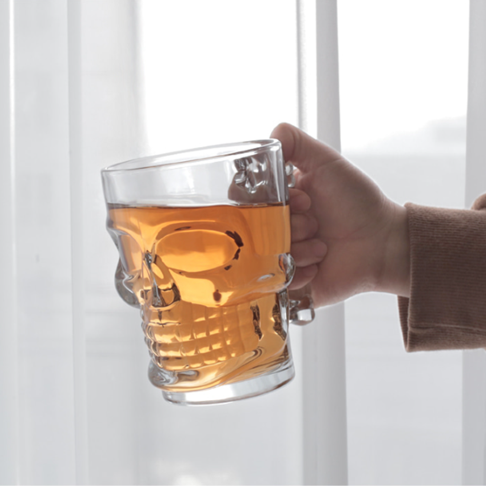 맥주전용잔 생맥주잔 업소용 특이한 손잡이 맥주 글라스 세트 - 상세 이미지 2