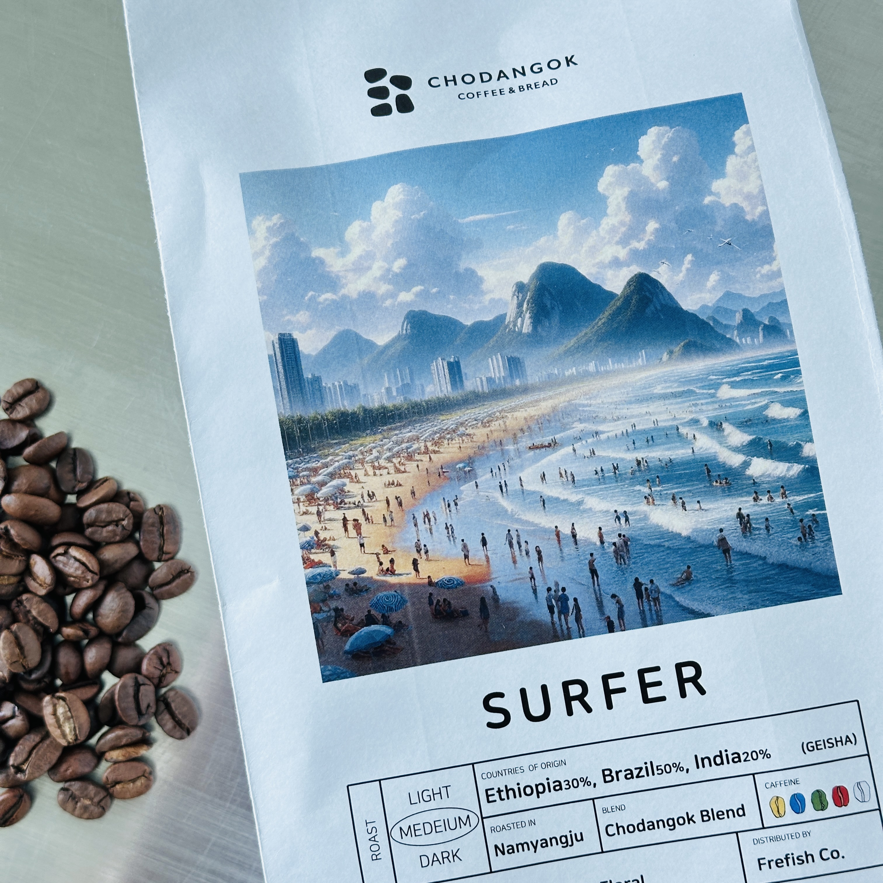 원두커피 캠퍼 블랜드 초당옥 초콜릿맛 홀빈 콩 500g - 상세 이미지 2