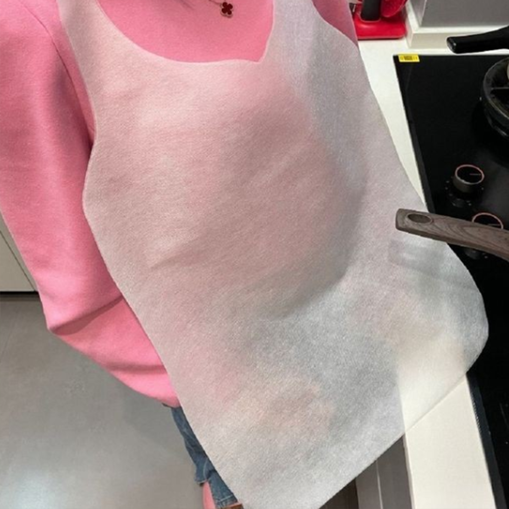 10개 세트 일회용 부직포 앞치마 손님 업소용 음식점 식당 가게 손님용 1회용 위생