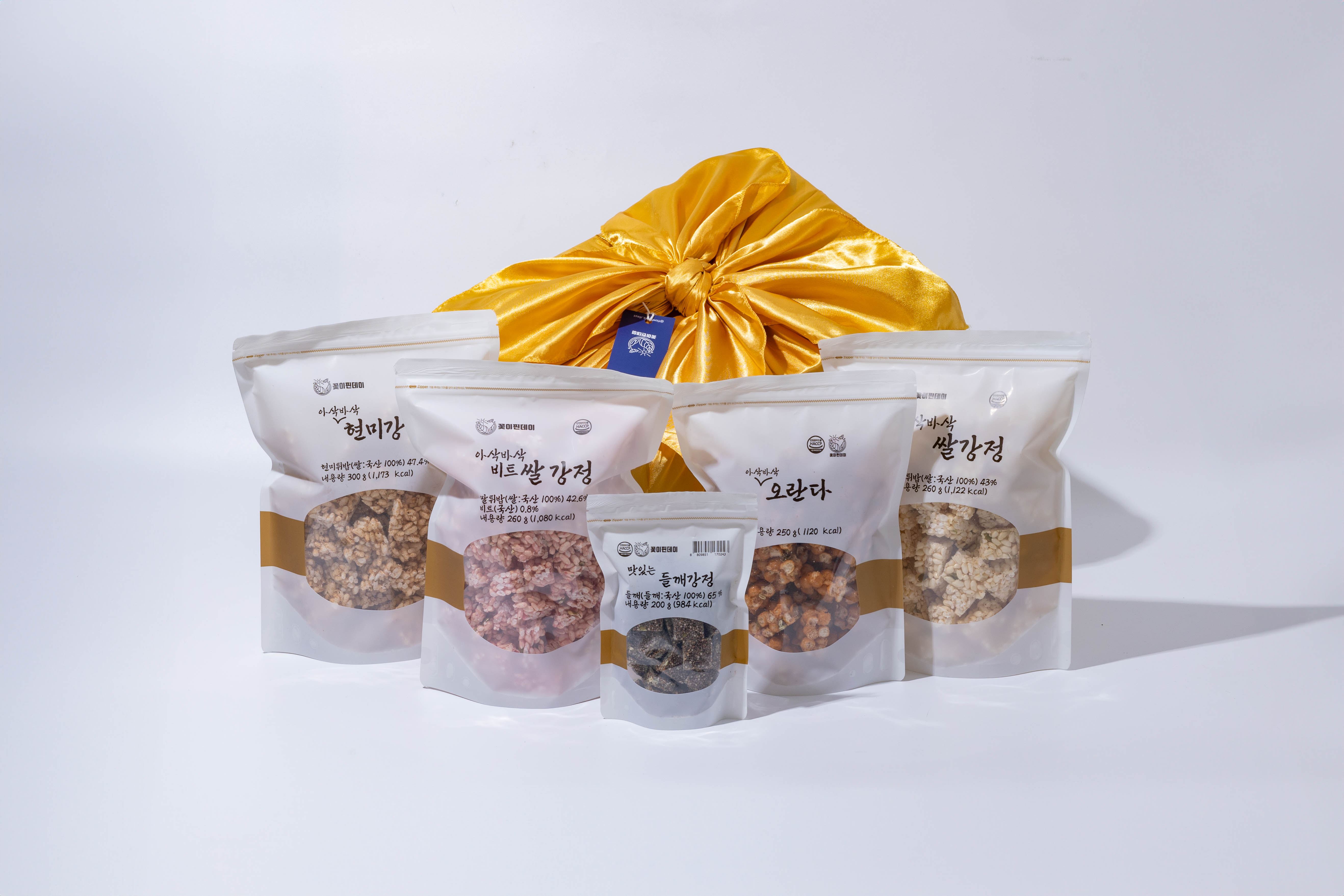 꽃이핀데이 바삭한 전통한과 / 강정5종 선물세트 추석 선물세트 명절선물세트 설 선물세트 - 상품 이미지