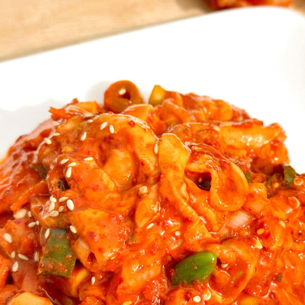 [통영직송]봄 멍게무침 1팩 330g / 수작업 매콤양념 멍게젓갈 : 해와바다