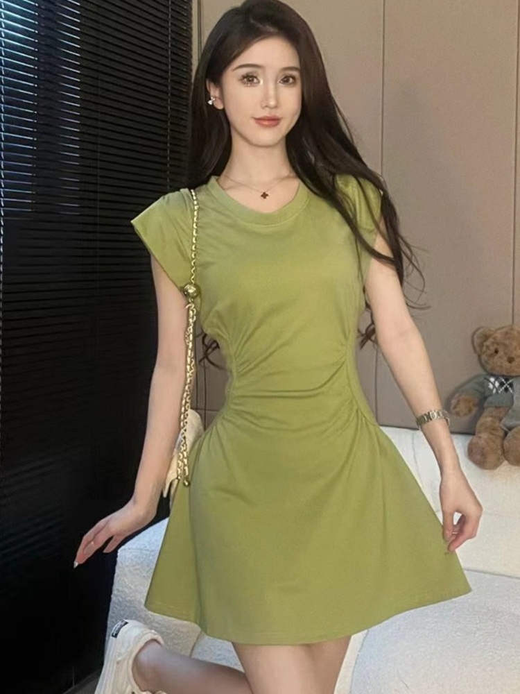 뉴진스 해린 원피스 화이트 패션위크 슬림핏 A라인 의상 옷 패션 - 상세 이미지 5