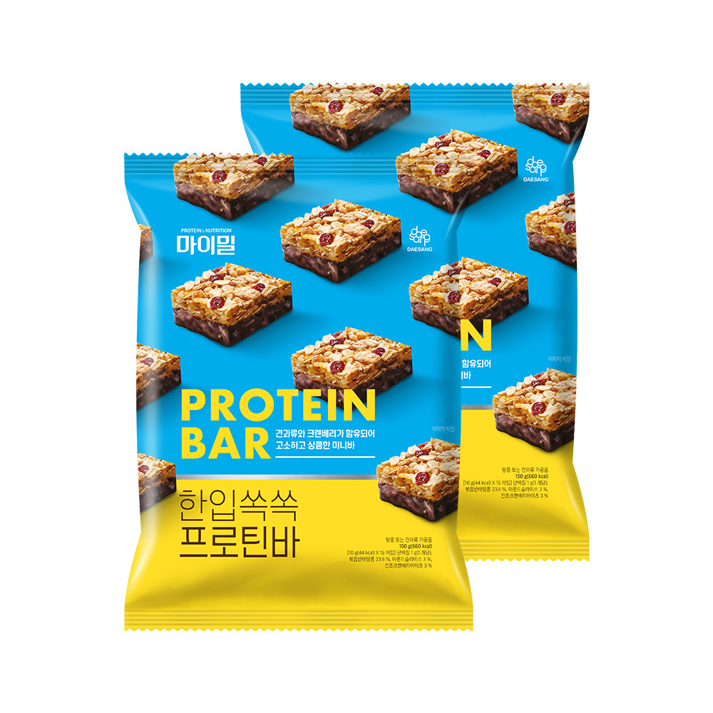마이밀 한입쏙쏙 프로틴바 (15개입) 10g, 2개 - 상세 이미지 2