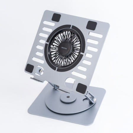 회전 노트북 쿨러 거치대 접이식 LED쿨링 테블릿 받침대