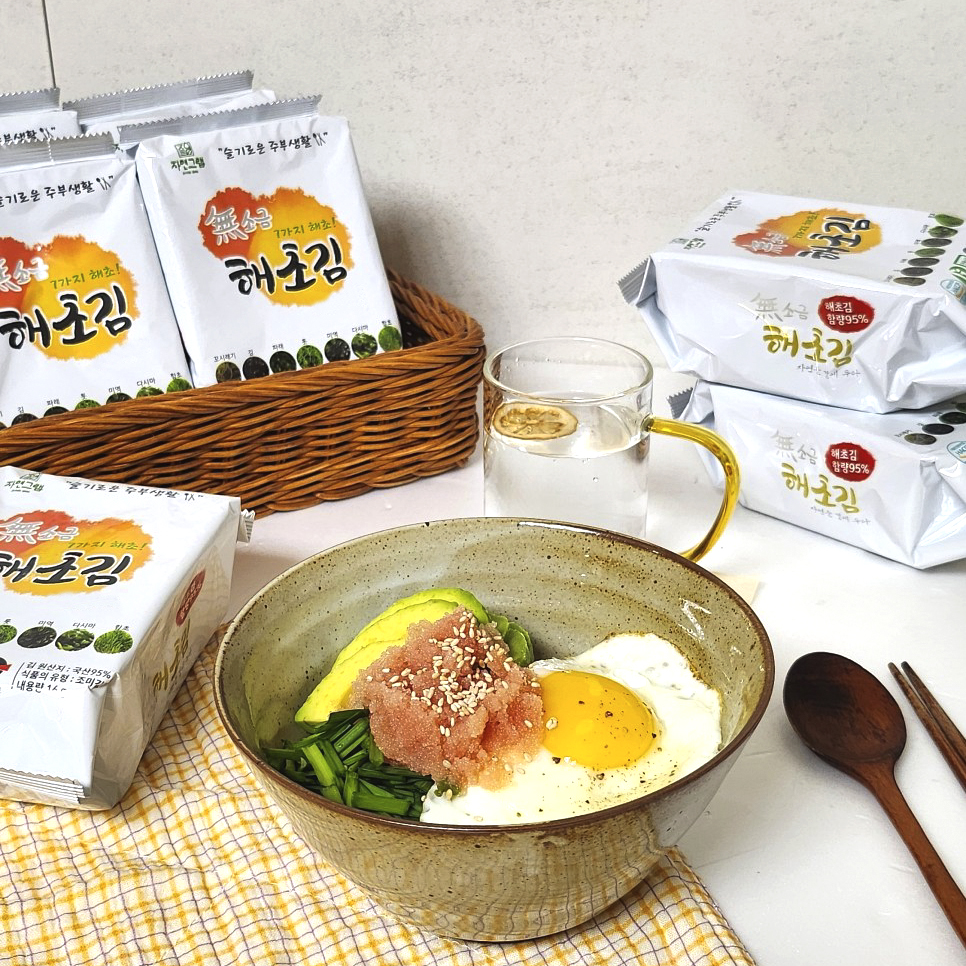 자연그램 무소금 7가지 해초김 구이김 식탁김 16gx16봉 이미지 8
