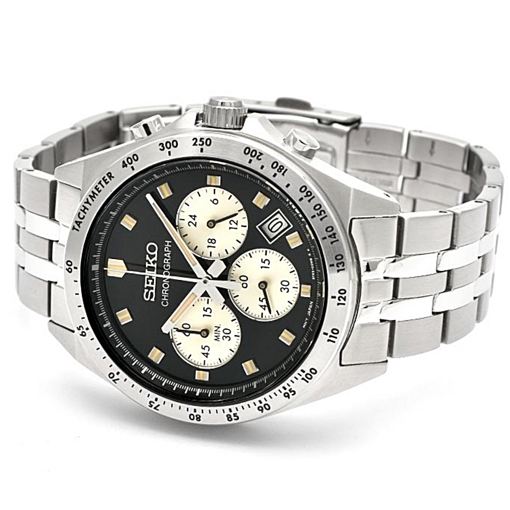세이코 SEIKO 크로노그래프 빈티지 남자 손목 레이싱 시계 SBTR047 검판 - 상세 이미지 4