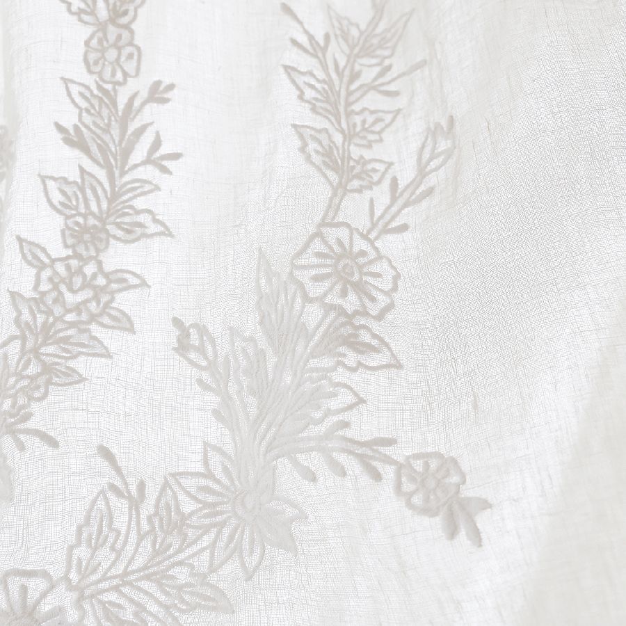 메종드파리 프렌치 자수커튼 플라워바스켓 (핑크)