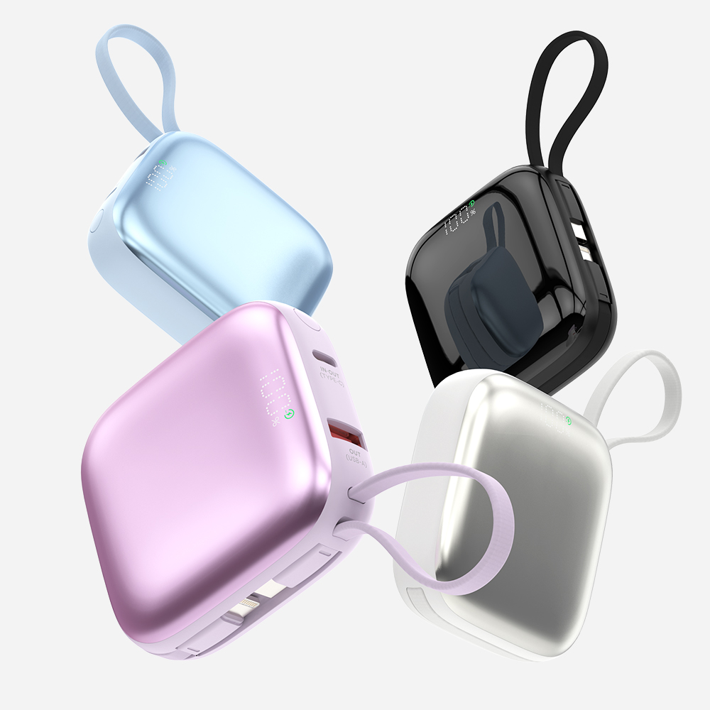 35W PPS 초고속 충전 10000mAh 휴대용 기내반입 미니 일체형 보조배터리